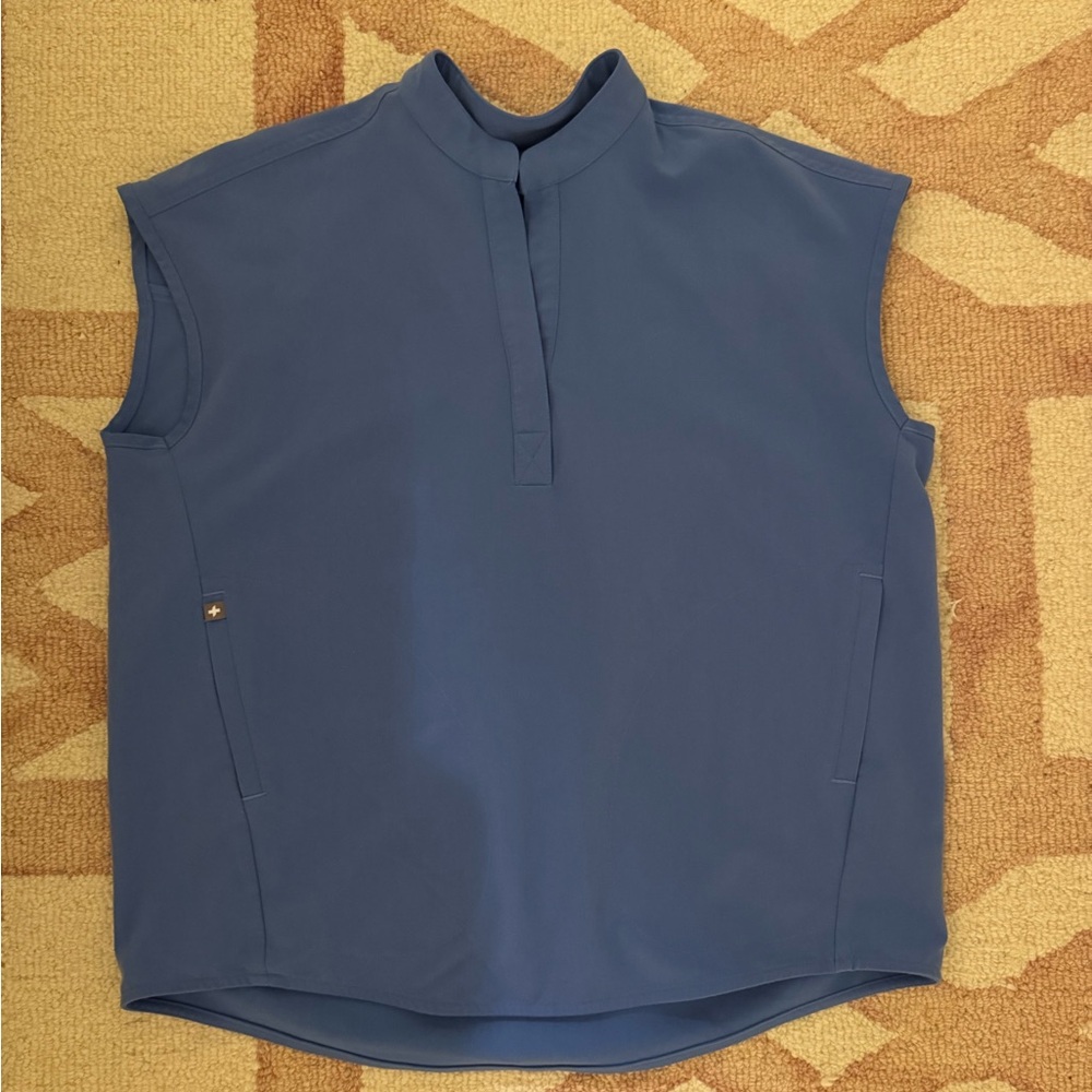 Figs Ceil Blue Rafaela Scrub Top